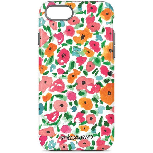 Bouffants and Broken Hearts Watercolor Floral iPhone Cases